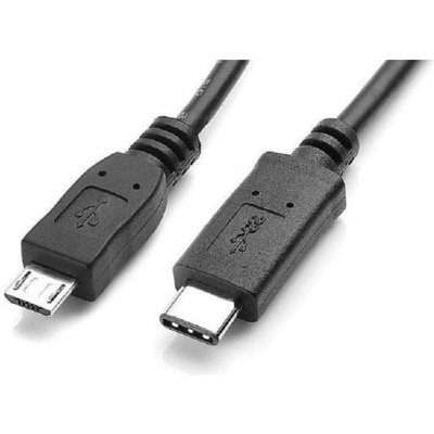 AQ xaqcc69010 USB 3.1 USB-C samec - USB Micro-B samec, 1m, černý