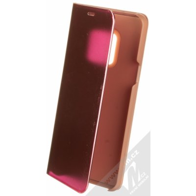 Pouzdro 1Mcz Clear View Square flipové Samsung Galaxy S9 růžová růžové – Zbozi.Blesk.cz