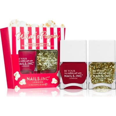 Nails Inc. What's Poppin' You’re So Corny 14 ml + Let’s Get Popping 14 ml