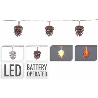 Mat Osvětlení BOROVÁ ŠIŠKA 0,9m 10LED teplá BÍ BÍ,HN – Hledejceny.cz