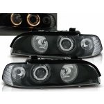 PŘEDNÍ SVĚTLOMETY, SVĚTLA, LAMPY BMW E39, 1995-2003, ANGEL EYES, ČERNÉ BLACK, MANUÁL – Hledejceny.cz