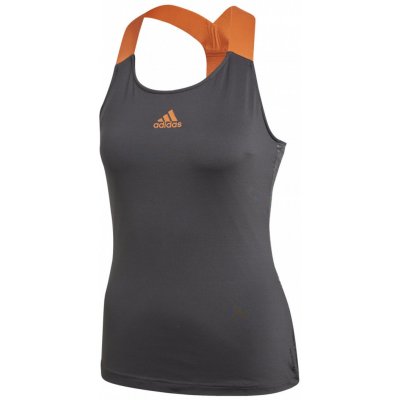 adidas Y Tank Primeblue Tank Top Women grey six true orange