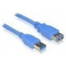 4World 08953 USB 3.0 AM-AF, 1m, modrý