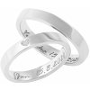 Prsteny Aumanti Snubní prsteny 209 Stříbro bílá