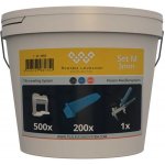 Aplikační set pro keramické dlažby System Leveling SET 500/200/1 - spony 3.0mm, klínky, kleště (SL1553) – Zboží Mobilmania