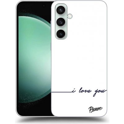 Picasee silikonové Samsung Galaxy S23 FE - I love you čiré – Sleviste.cz