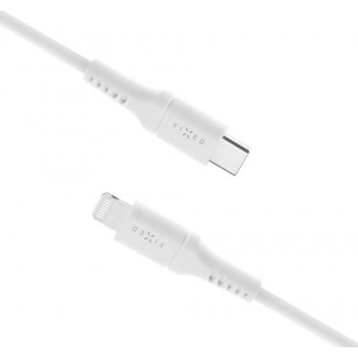 Fixed FIXDLS-CL12-WH Liquid silicone USB-C / Lightning, 1,2m, bílý – Hledejceny.cz