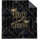 Detexpol přehoz na postel King and Queen gold 170 x 210 cm