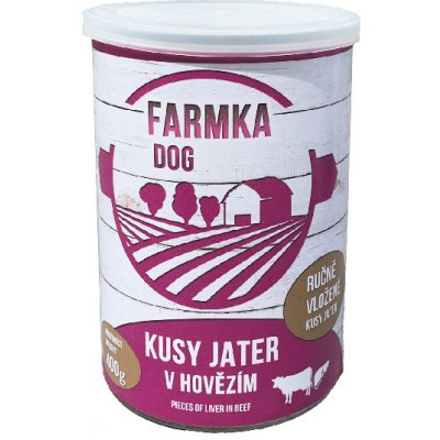 Sokol Falco Farmka Cat kusy jater v hovězím 400 g