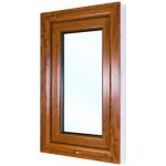 SkladOken.cz Okno jednokřídlé 50x80 cm , bílá|zlatý dub, otevíravé i sklopné, LEVÉ – Sleviste.cz