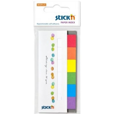 Záložky samolepicí Stick´n 45x15 mm, 6x30 ks, duhové barvy – Hledejceny.cz