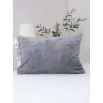 MKLuzkoviny.cz cz mikroplyš Laura tmavě šedá 50 x 70 cm – Sleviste.cz