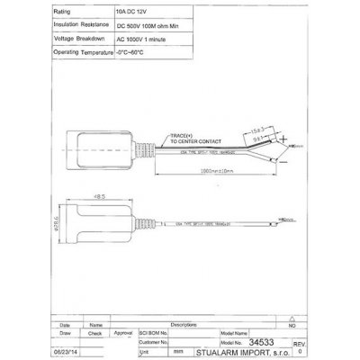 CL zásuvka s kabelem, 34533 | Zboží Auto