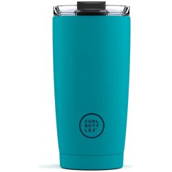 Cool Bottles Nerezový termohrnek Vivid Turquoise třívrstvý 550 ml