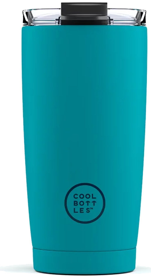 Cool Bottles Nerezový termohrnek Vivid Turquoise třívrstvý 550 ml