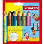 Stabilo woody 3v1 duo dvojfarebná tuha 6 ks sada so strúhadlom – Zbozi.Blesk.cz