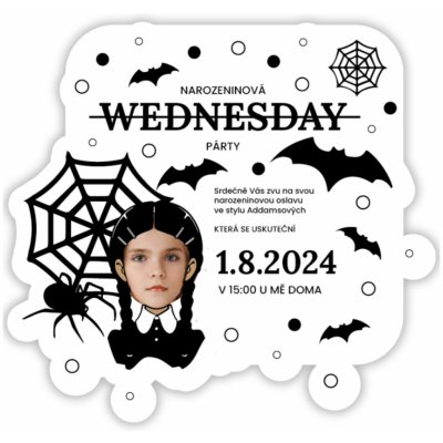 Personal Personalizované pozvánky Wednesday – Zboží Dáma
