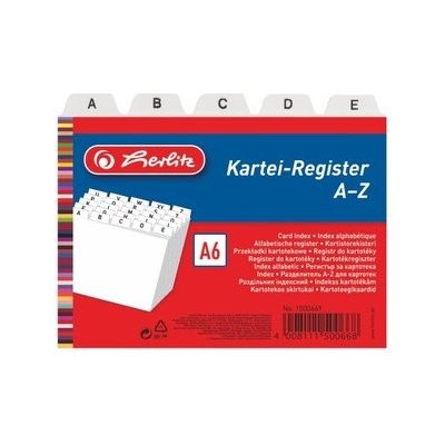 Herlitz Registr do kartotéky A6 – Hledejceny.cz