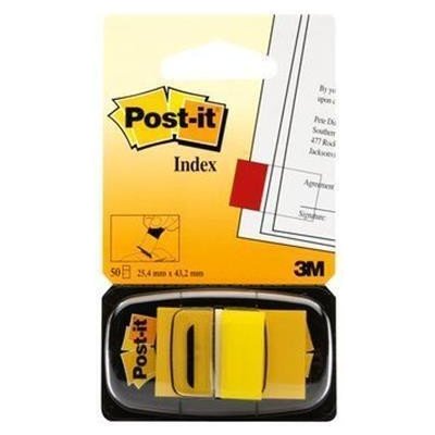 3M POSTIT Samolepicí záložky se zásobníkem, žlutá, 25 x 43 mm, 50 listů, 3M POSTIT 7100102671 ,balení 50 ks – Hledejceny.cz