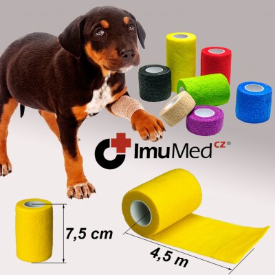 ImuMedCZ Obinadlo elastické pro psy 7,5 cm x 4,5 m – Zboží Mobilmania