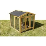 Kerbl výběh pro králíky odklopný s domečkem 115 x 85 x 90 cm – Zboží Dáma