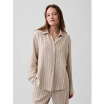 GAP Košile z lněné směsi Easy Shirt Béžová – Hledejceny.cz