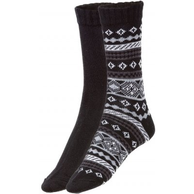 Esmara dámské ponožky 2 páry vzor/černá