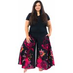 Himalife Široké kalhoty Suwa černo-barevné – Hledejceny.cz