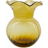 Květina House Doctor Skleněná váza Pomp Amber, žlutá barva, sklo