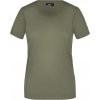 Dámská Trička JAMES & NICHOLSON Dámské tričko Basic-T JN901 Zelená olivová