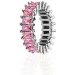 Franco Bene Stříbrný Crystal prsten růžový 1985 – Zboží Dáma
