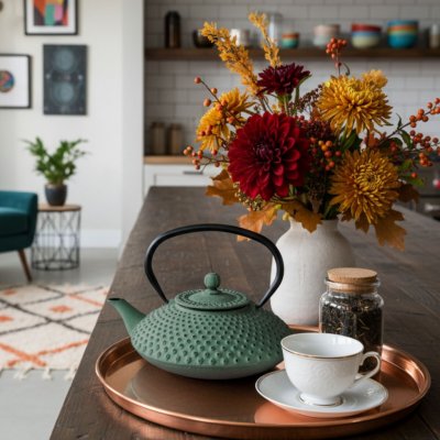 Aromeio Litinová čajová konvice s filtrem MIKA 1250 ml modrá – Zboží Mobilmania