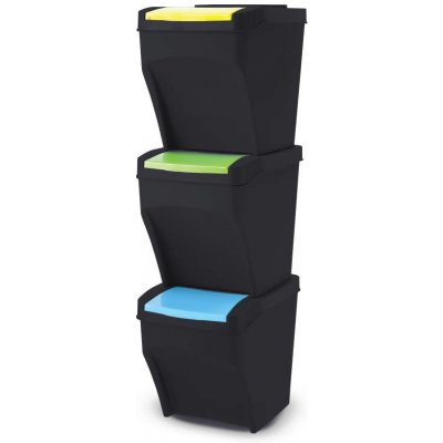 Benco Sada košů na tříděný odpad Practic 3 x 25 l – Zboží Dáma