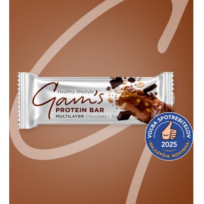 Gam´s Multilayer protein tyčinka 50g – Zboží Mobilmania