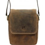 Středně velká pánská kožená Crossbody taška Nordee GM03 hnědá – Zbozi.Blesk.cz