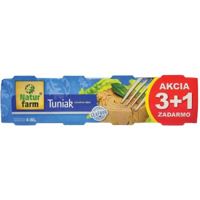 Natur Farm tuňák ve vlastní šťávě 4 x 80 g