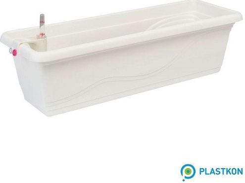 Plastkon Truhlík samozavlažovací EXTRA LINE SMART 40x20,5x17 cm bílý