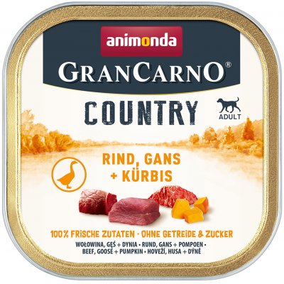 Animonda GranCarno Adult Country hovězí, husí a dýně 22 x 150 g – Zboží Mobilmania
