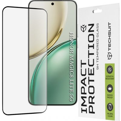 Techsuit - 111D celoplošné / celolepicí sklo - Honor Magic8 Lite - černé 169076 – Zboží Živě