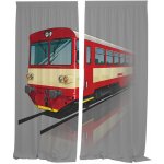 IMPAR Závěsy 810 červená (Rozměr : 140x250, Materiál: Interlock) – Hledejceny.cz