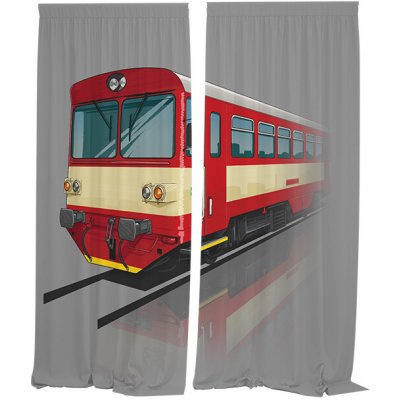 IMPAR Závěsy 810 červená (Rozměr : 140x250, Materiál: Interlock) – Hledejceny.cz