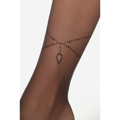 Gatta Dámské punčochové kalhoty Party 12 20 DEN nero/silver – Zboží Dáma