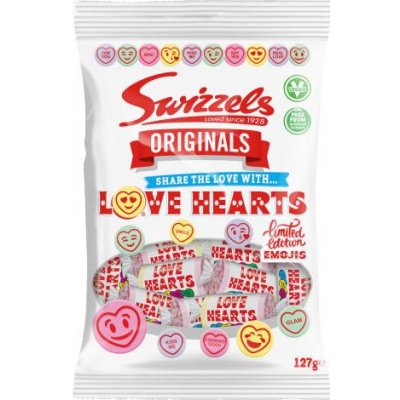 Swizzels ovocné šumivé bonbony Love Hearts 127 g – Zboží Mobilmania