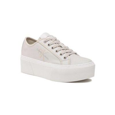 Calvin Klein Jeans tenisky Cupsole Flatform Ny Pearl Wn YW0YW01221 béžová – Zboží Mobilmania