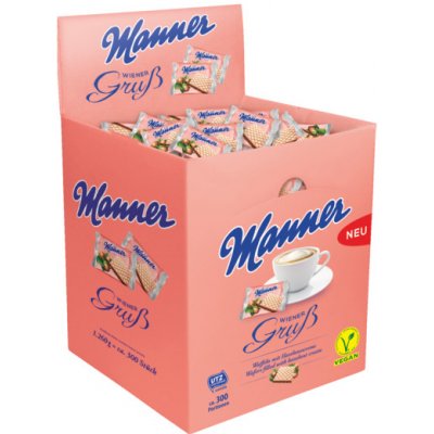 Manner Mini ořechovo-čokoládové oplatky 300 x 4,2 g – Zboží Dáma