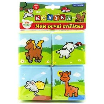 Teddies kostka moje první zvířátka 7 x 7 cm 4 ks v sáčku