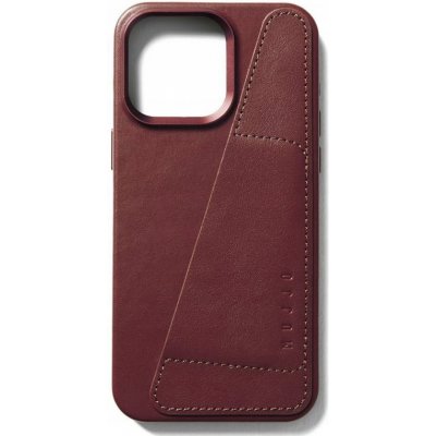 Mujjo Full Leather Wallet iPhone 15 Pro Max vínové