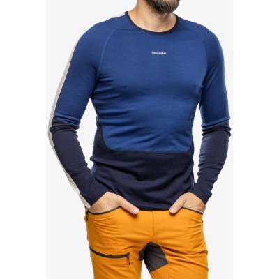 Icebreaker Mens Merino 200 Sonebula LS Crewe Mid Navy/Royal Navy/Snow – Hledejceny.cz