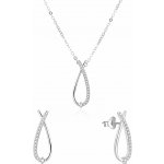 AGATO Elegantní souprava šperků se zirkony AGSET186R – Hledejceny.cz