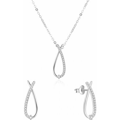 AGATO Elegantní souprava šperků se zirkony AGSET186R – Hledejceny.cz